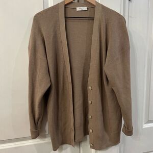 Babaton Aritzia brown taupe cardagin button up size xs women’s